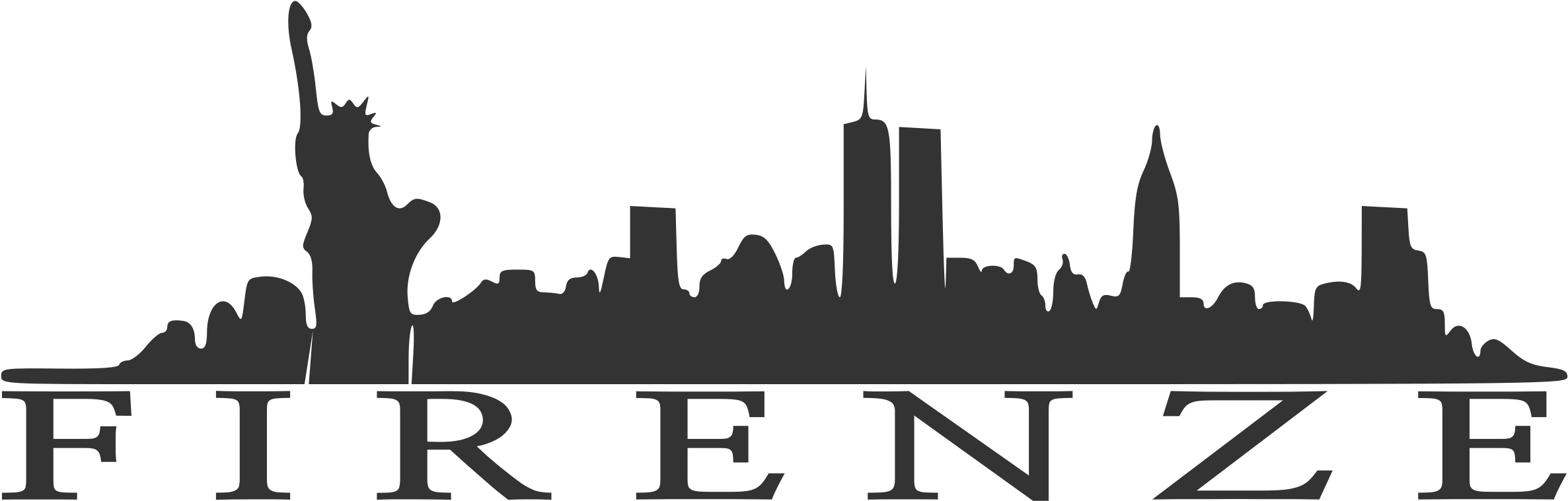 New_ York_ City_ Silhouette_with_ Firenze_ Text