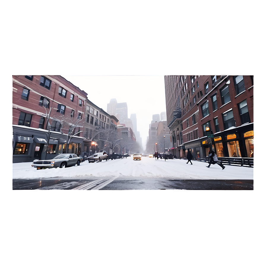 New York Snow Scene Png 88