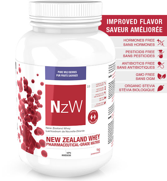 New Zealand Whey Protein Powder Bottle