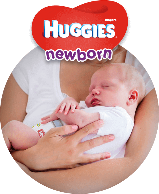 Newborn Baby Sleepingin Mothers Arms Huggies Ad