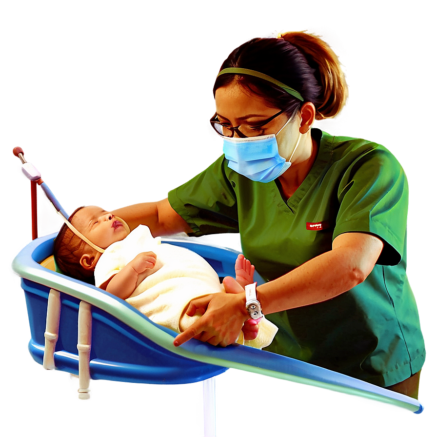 Newborn Care Nurse Png 06292024