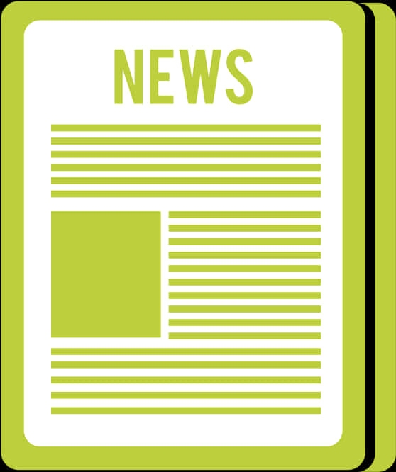 News Icon Green Background