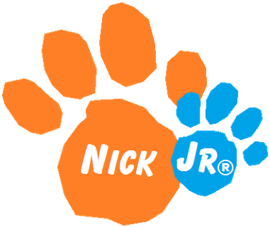 Nick Jr Logowith Paw Prints