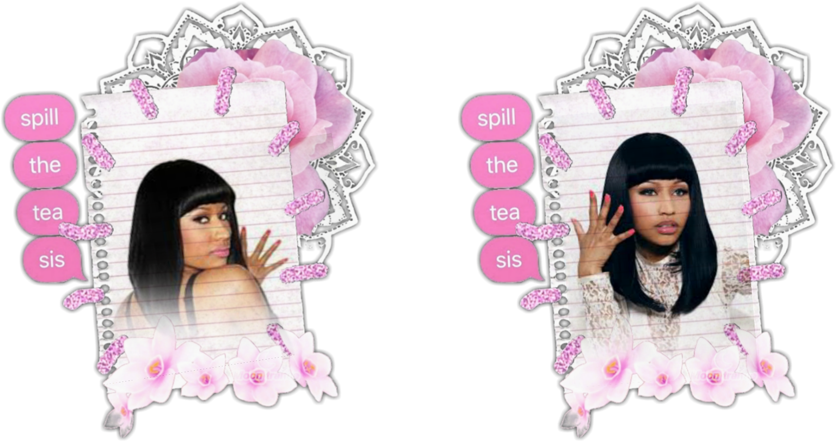 Nicki Minaj Spill The Tea Sticker Design