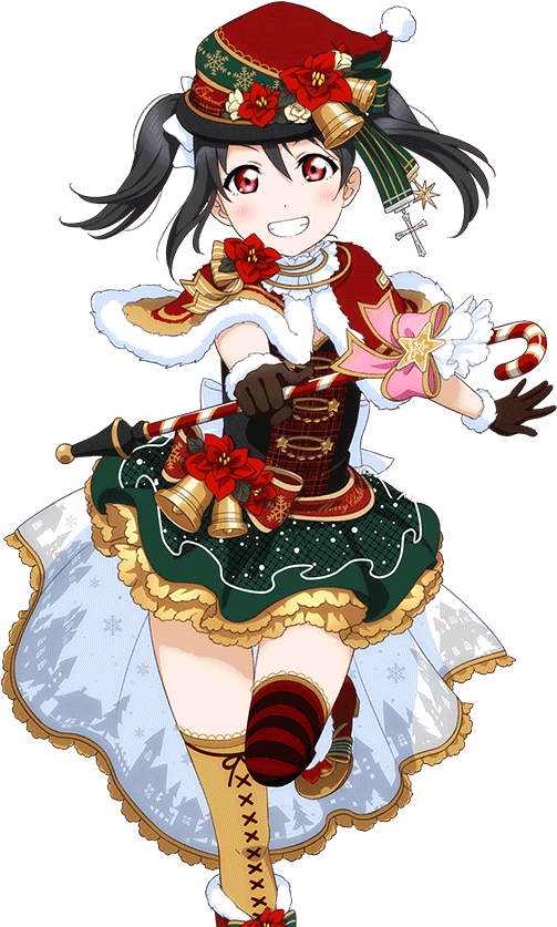 Nico Yazawa Christmas Outfit Illustration