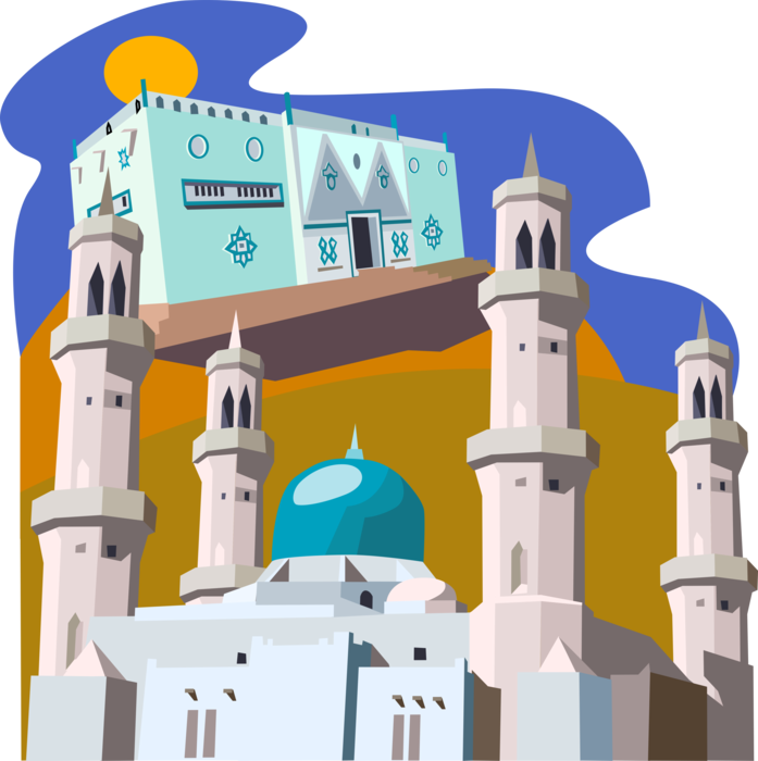 Niger Mosque Illustration
