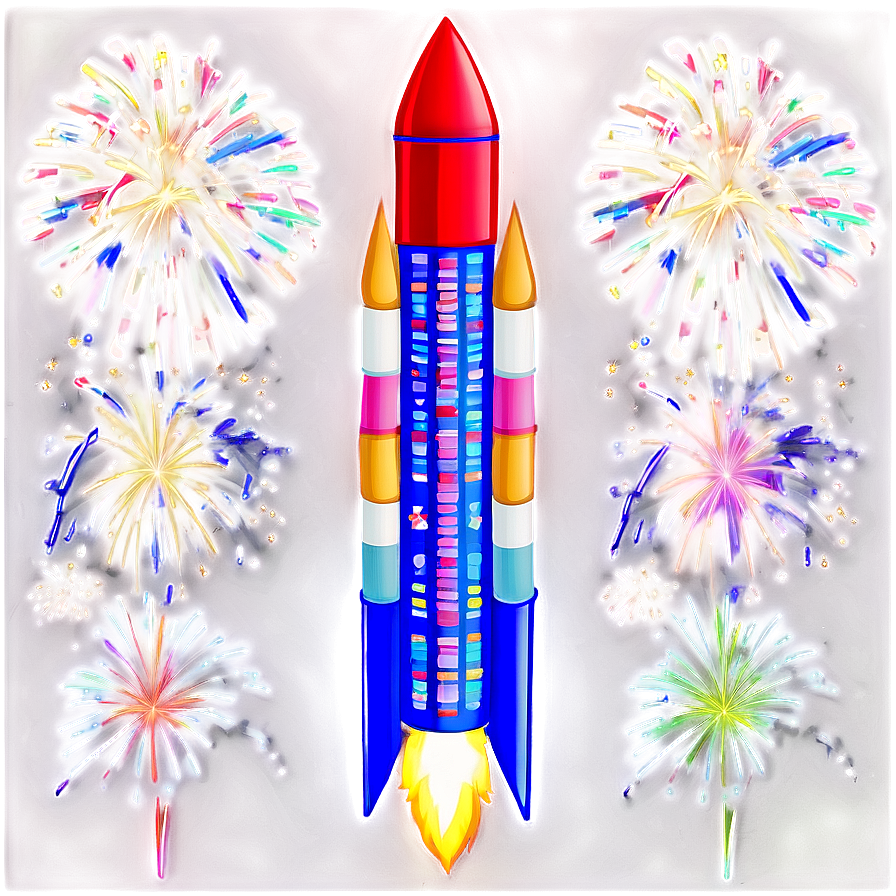 Night Sky Firework Rocket Png 96