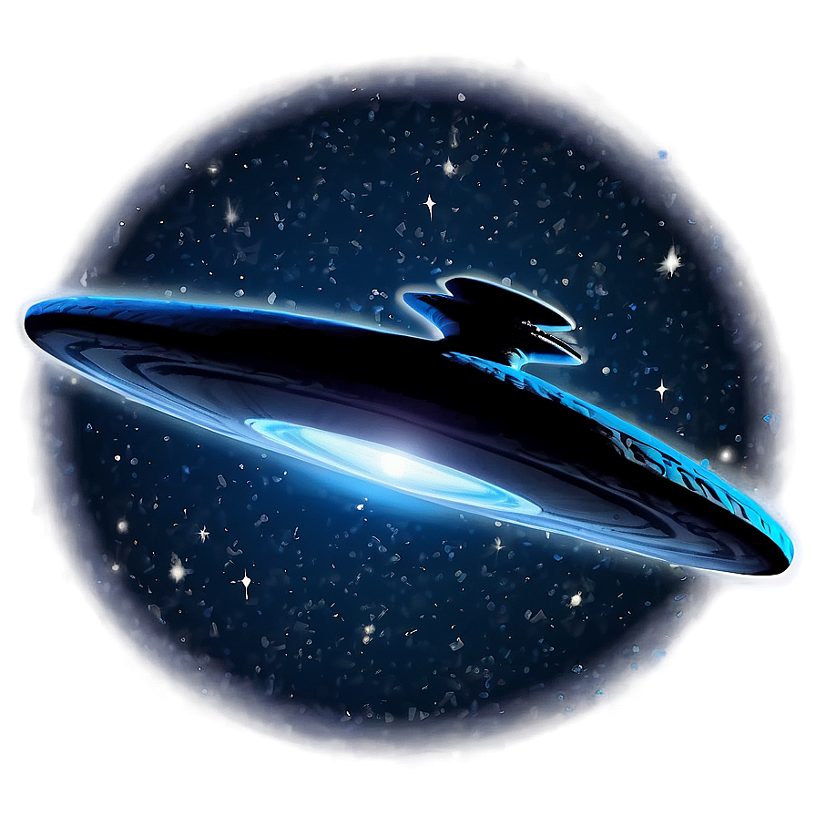 Night Sky Flying Saucer Png 06202024