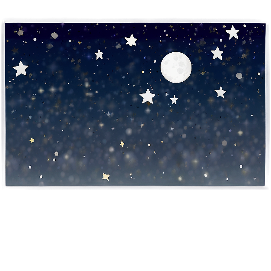 Night Sky Sparkle Stars Png Gel