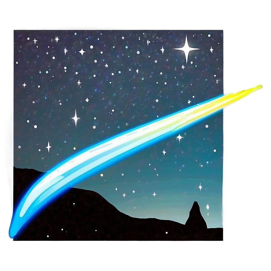 Night Sky With Shooting Star Png 05232024