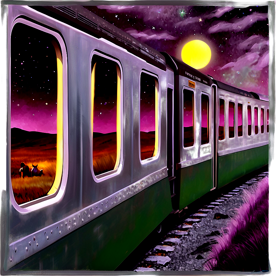 Night Train Ride Png 05212024