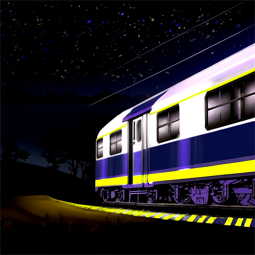 Night Train Ride Png 05212024