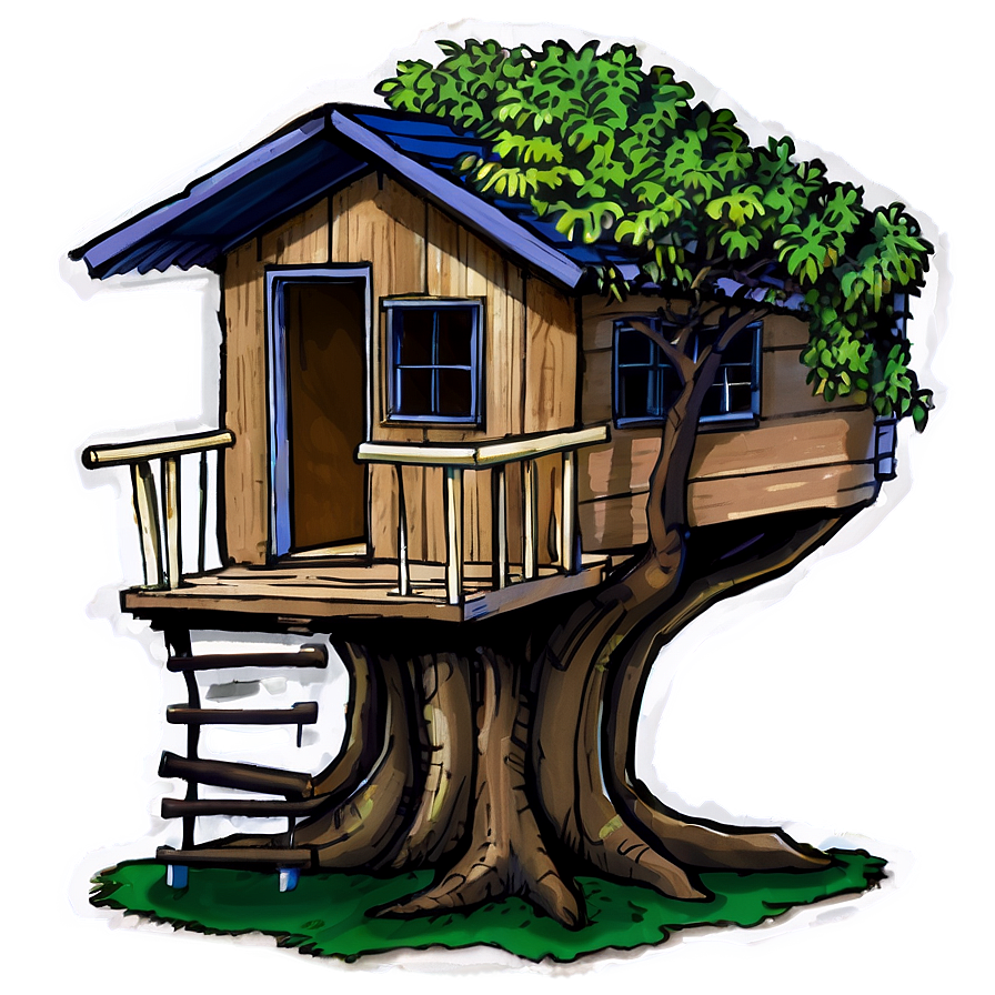 Night Tree House Png 32