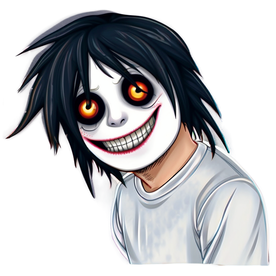 Nightmarish Jeff The Killer Art Png 06252024