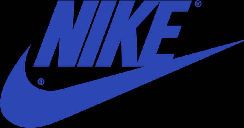 Nike Logo Blue Background