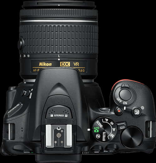 Nikon D S L R Camera Top View