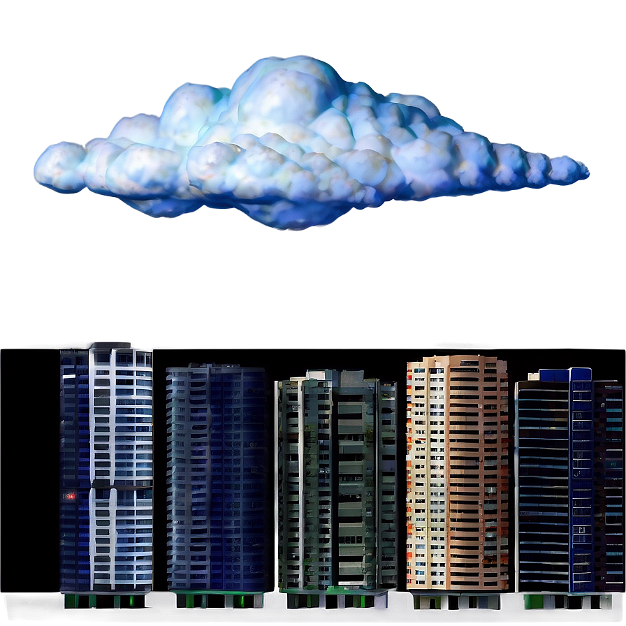 Nimbus Above Cityscape Png Kyq