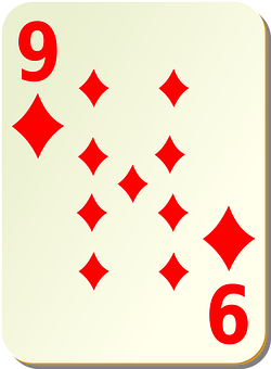 Nineof Diamonds Playing Card