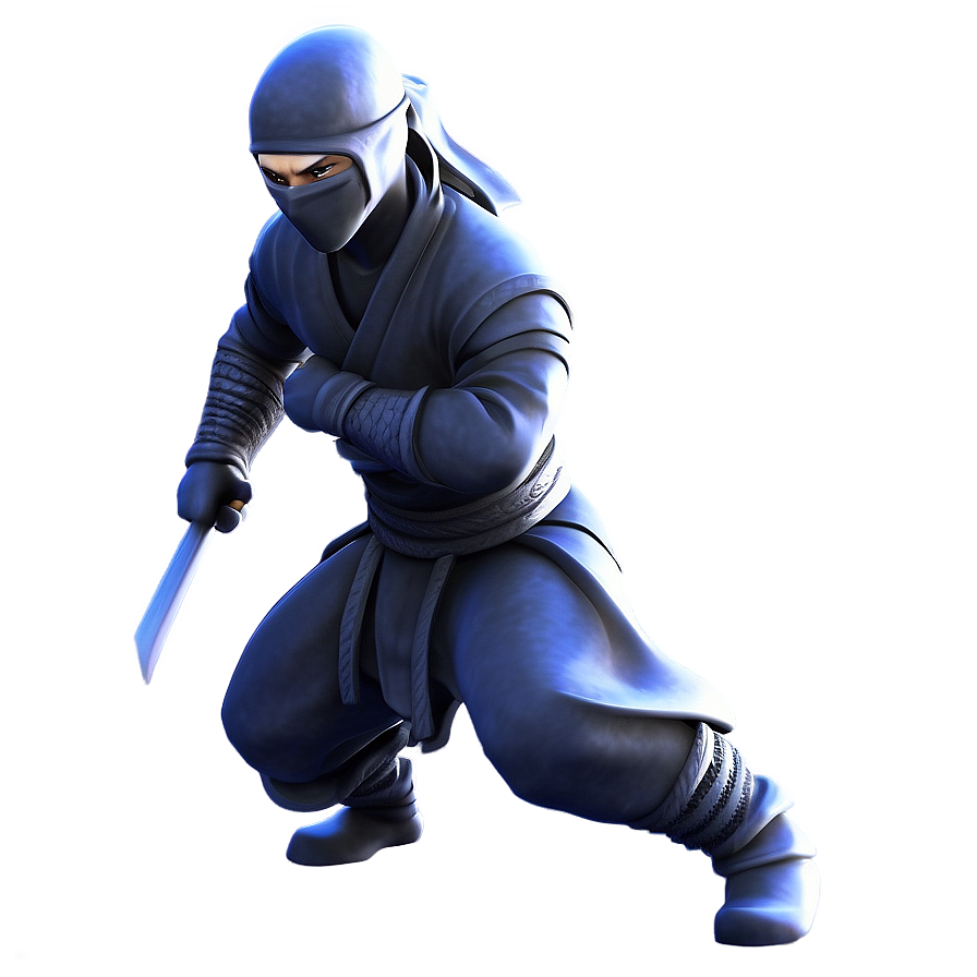 Ninja Figure Action Png Sqb