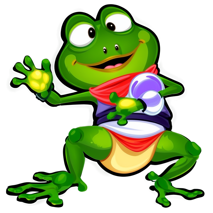 Ninja Frog Cartoon Png Qjn