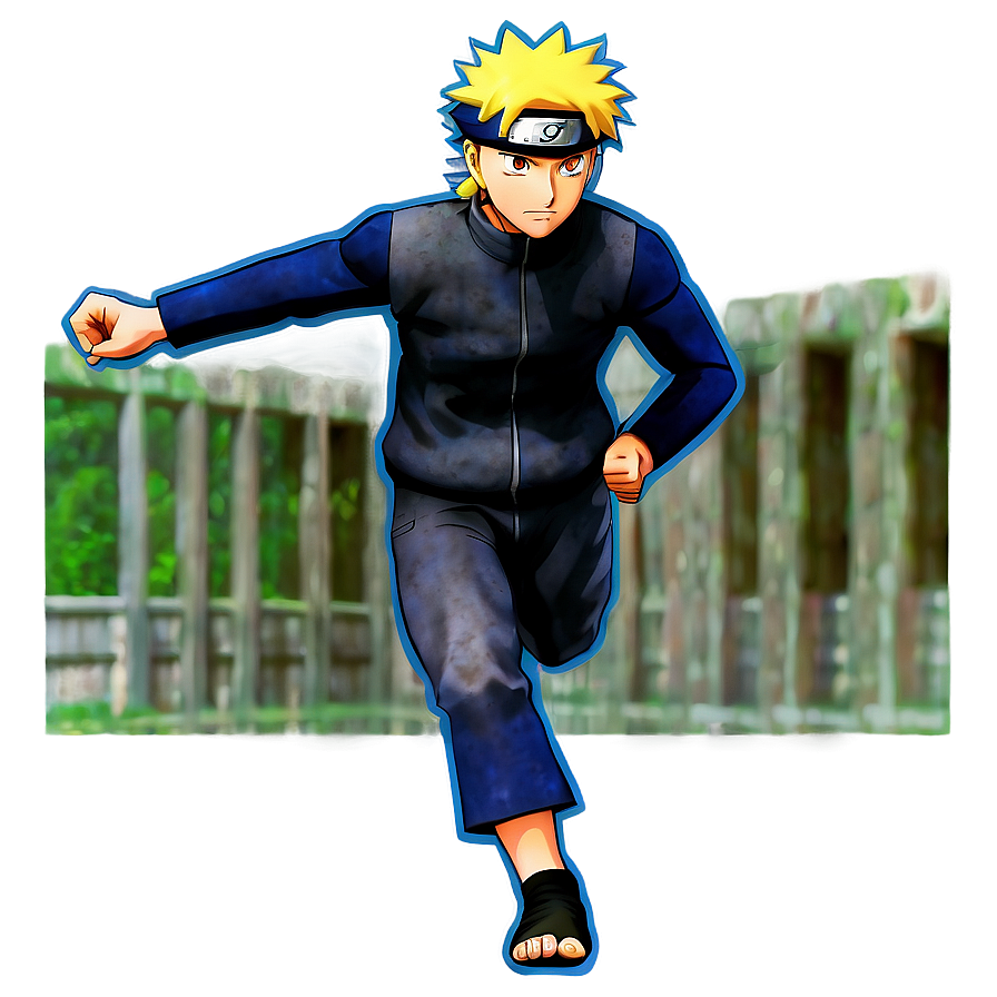 Ninja Naruto Running Forward Png Hov