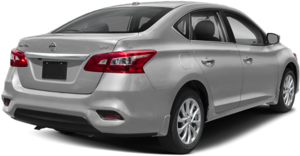 Nissan Sentra Silver Rear View