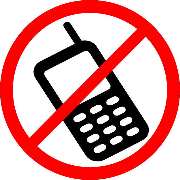 No Cell Phone Sign Clipart