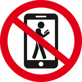 No Cellphone Sign
