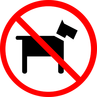 No Dogs Allowed Sign