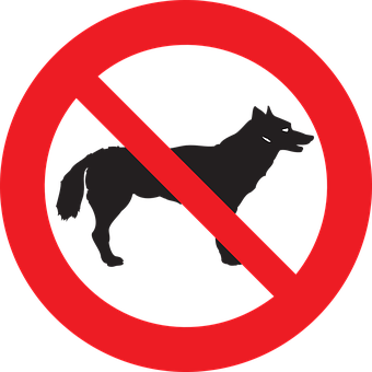 No Dogs Allowed Sign