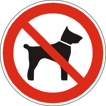 No Dogs Allowed Sign