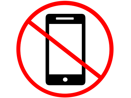 No Mobile Phones Sign