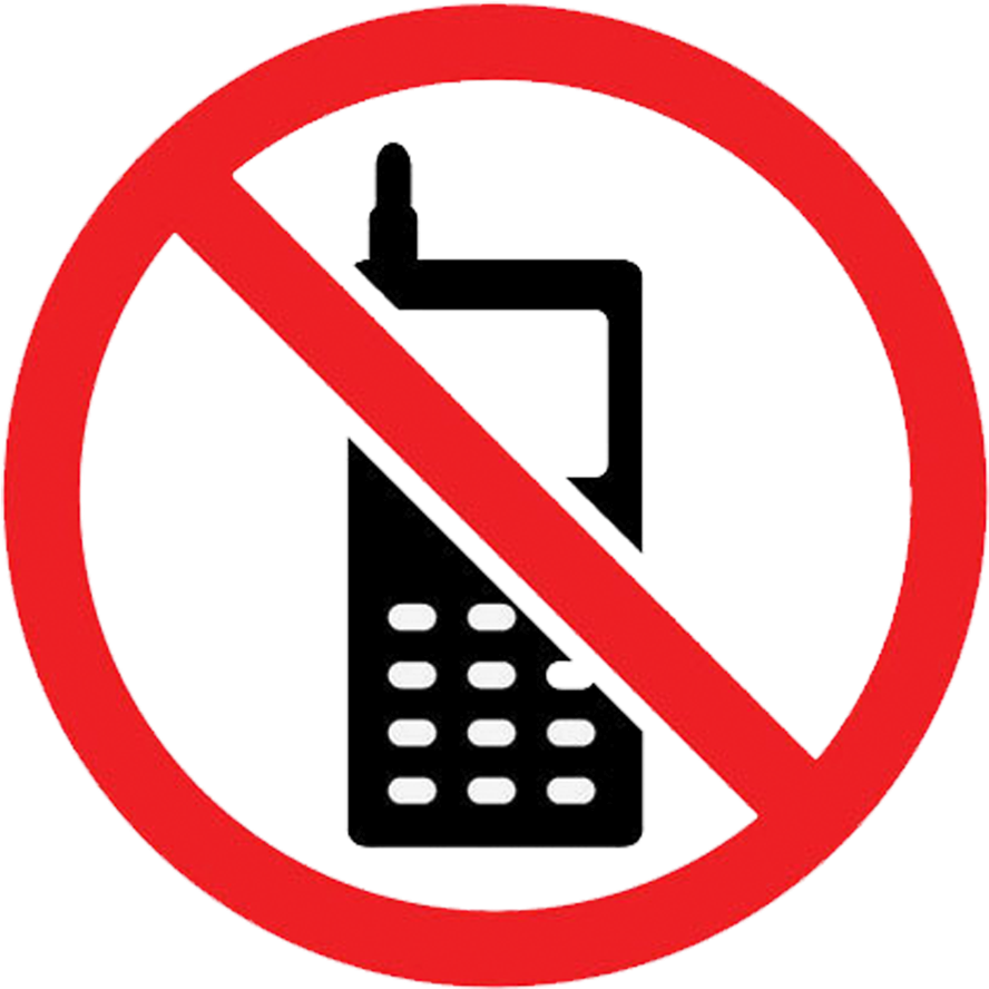 No Mobile Phones Sign Clipart