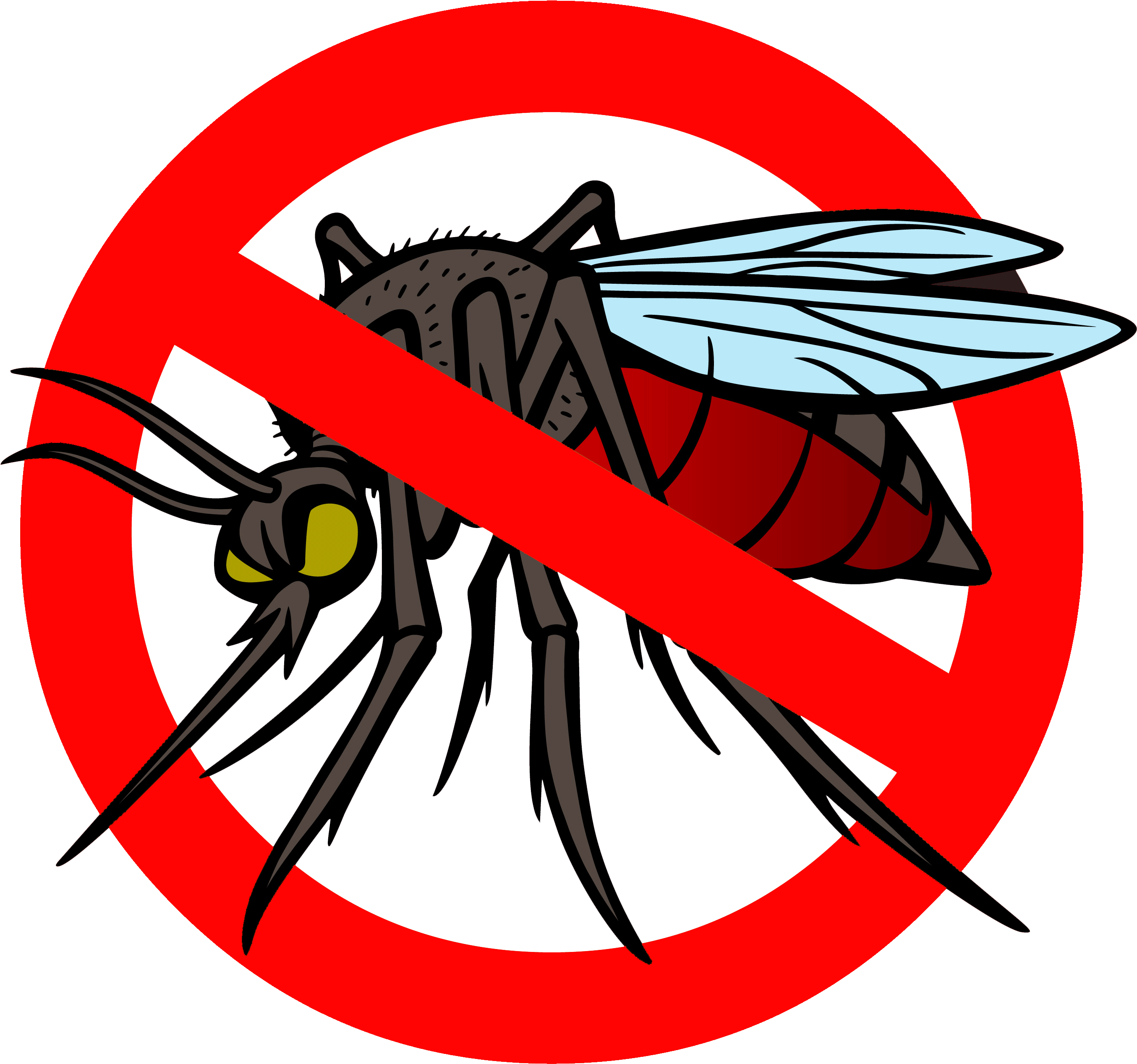 No Mosquito Sign Graphic