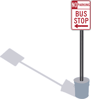 No Parking Bus Stop Sign