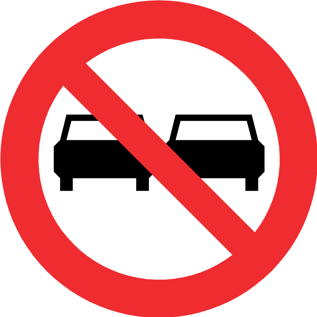 No Vehicle Entry Sign