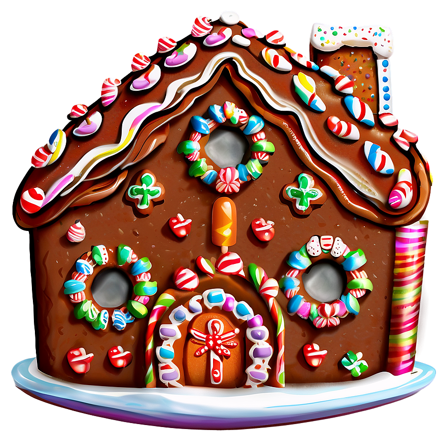 Noel Gingerbread House Png 06292024