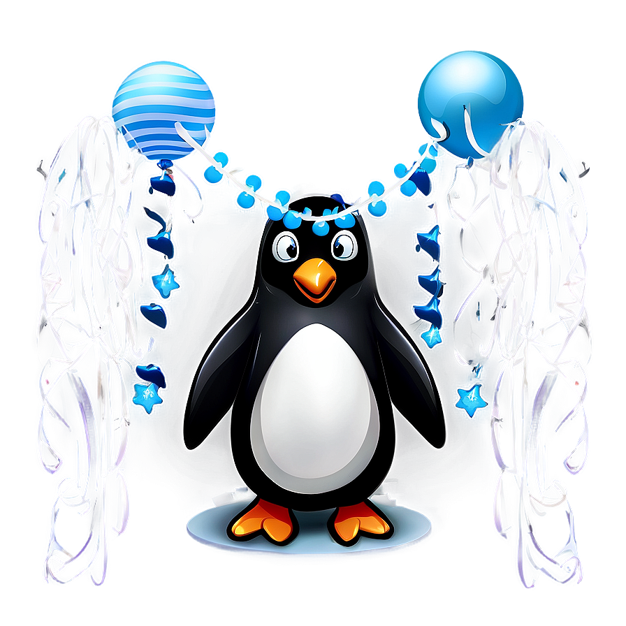 Noel Penguin Celebration Png 06292024