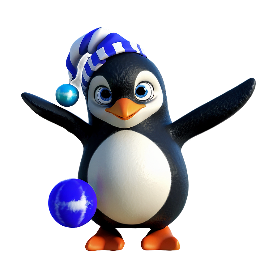 Noel Penguin Celebration Png 19