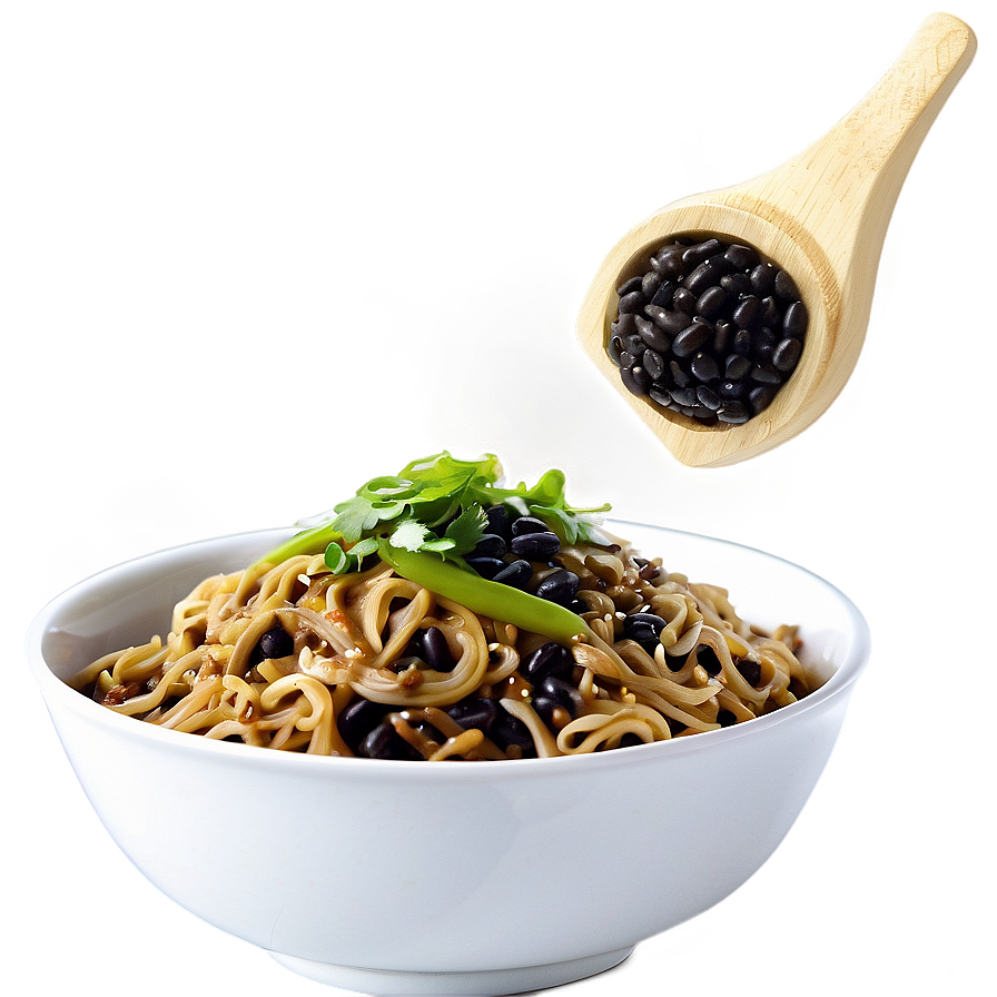 Noodles With Black Bean Sauce Png Diu