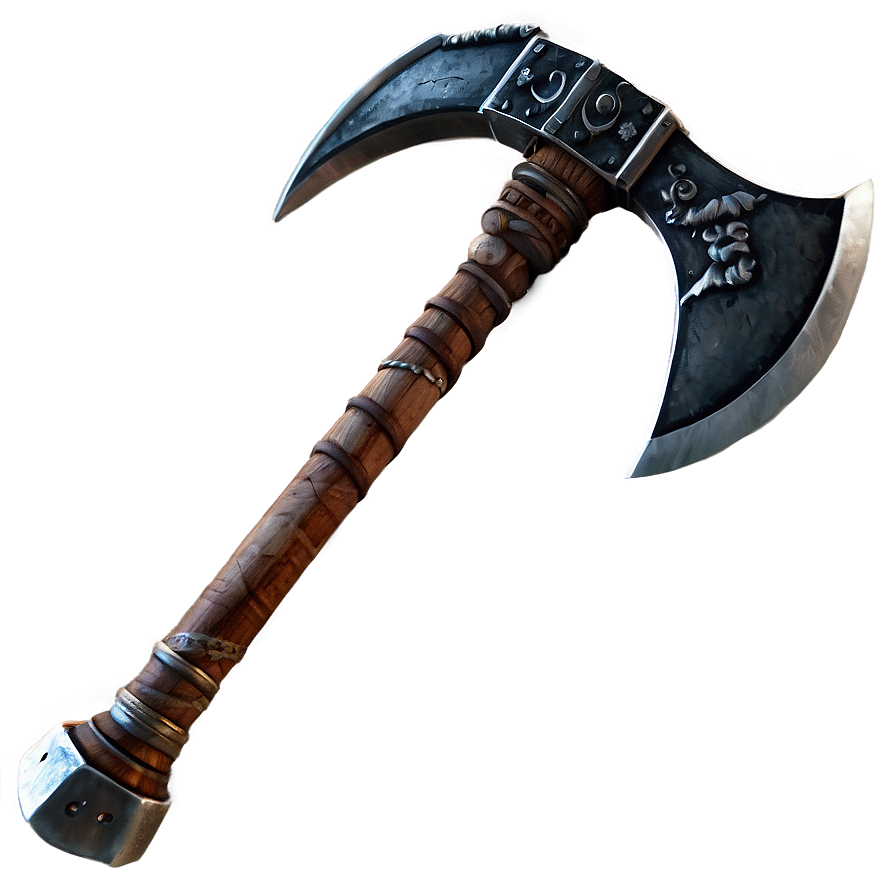 Nordic Battle Axe Png 06132024