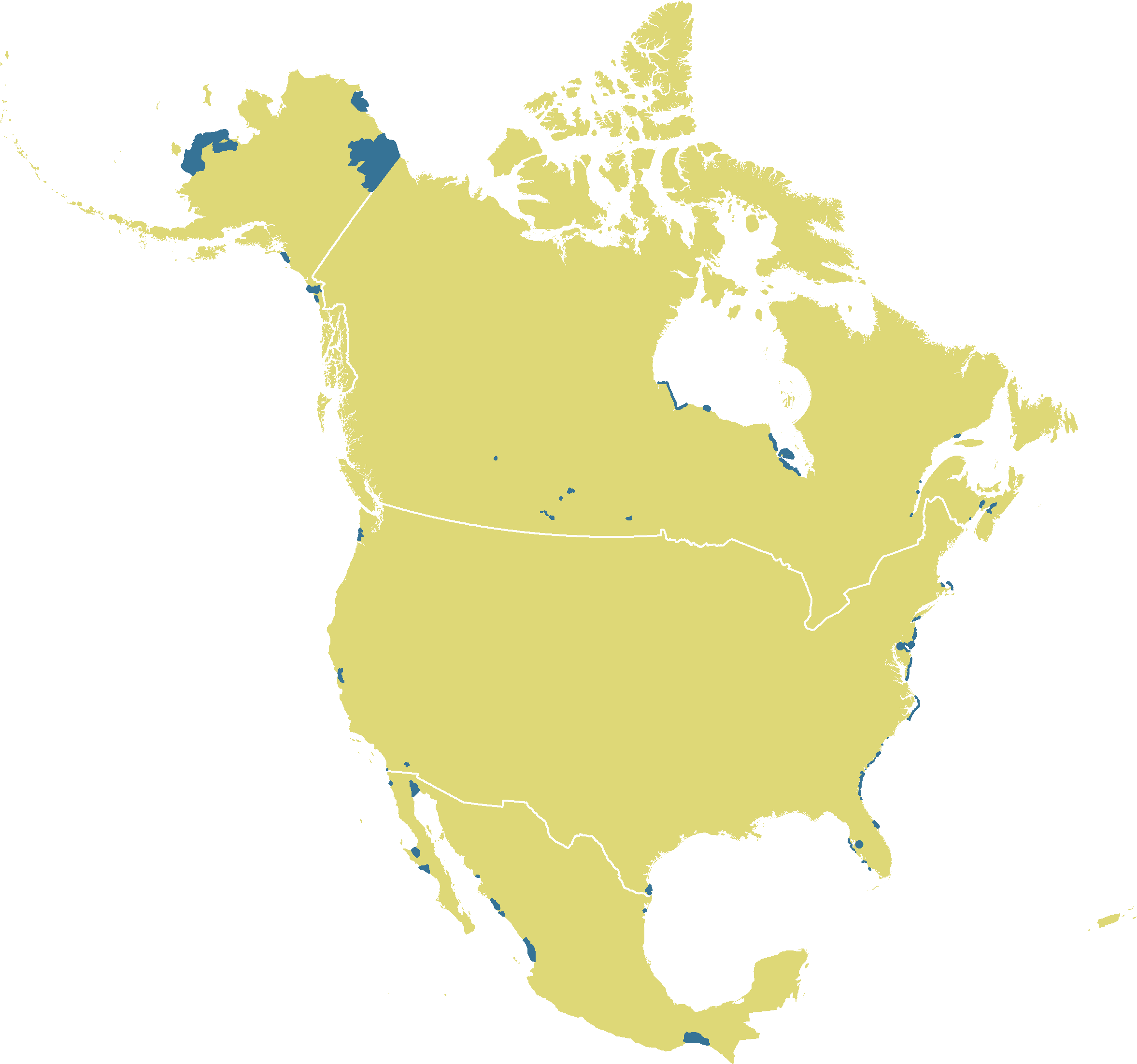 North America Outline Map