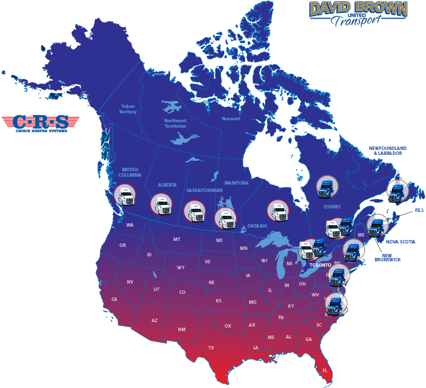 North America Transport Network Map