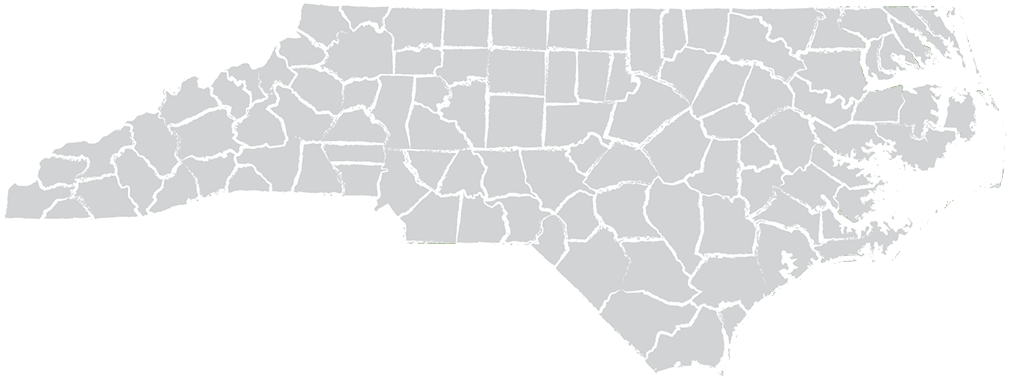 North Carolina County Map Outline