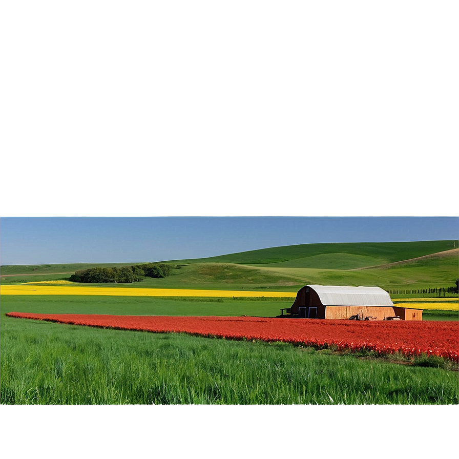 North Dakota Farming Landscape Png 06252024