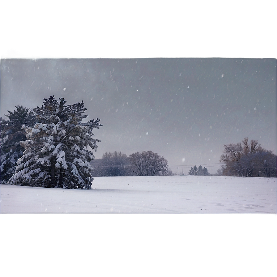 North Dakota Snowfall Scene Png 06252024