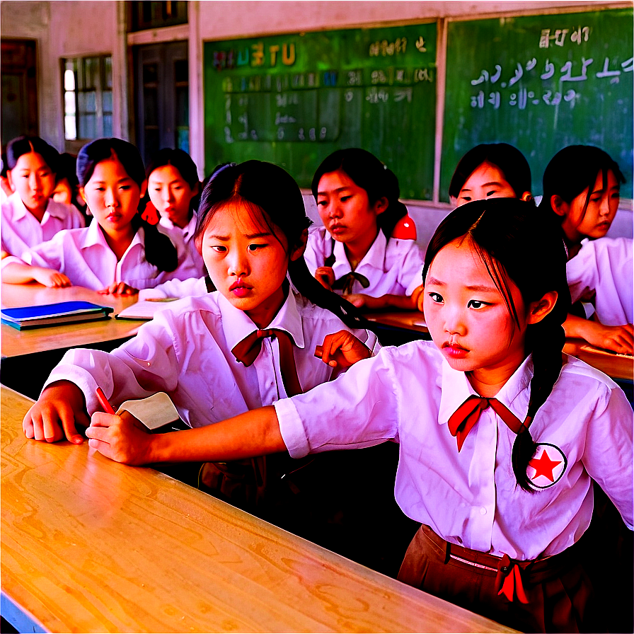 North Korean School Classroom Png Bfd