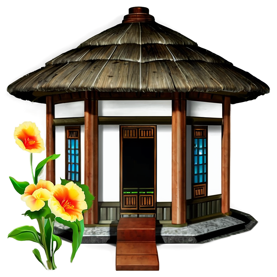 North Korean Traditional House Png Xkt