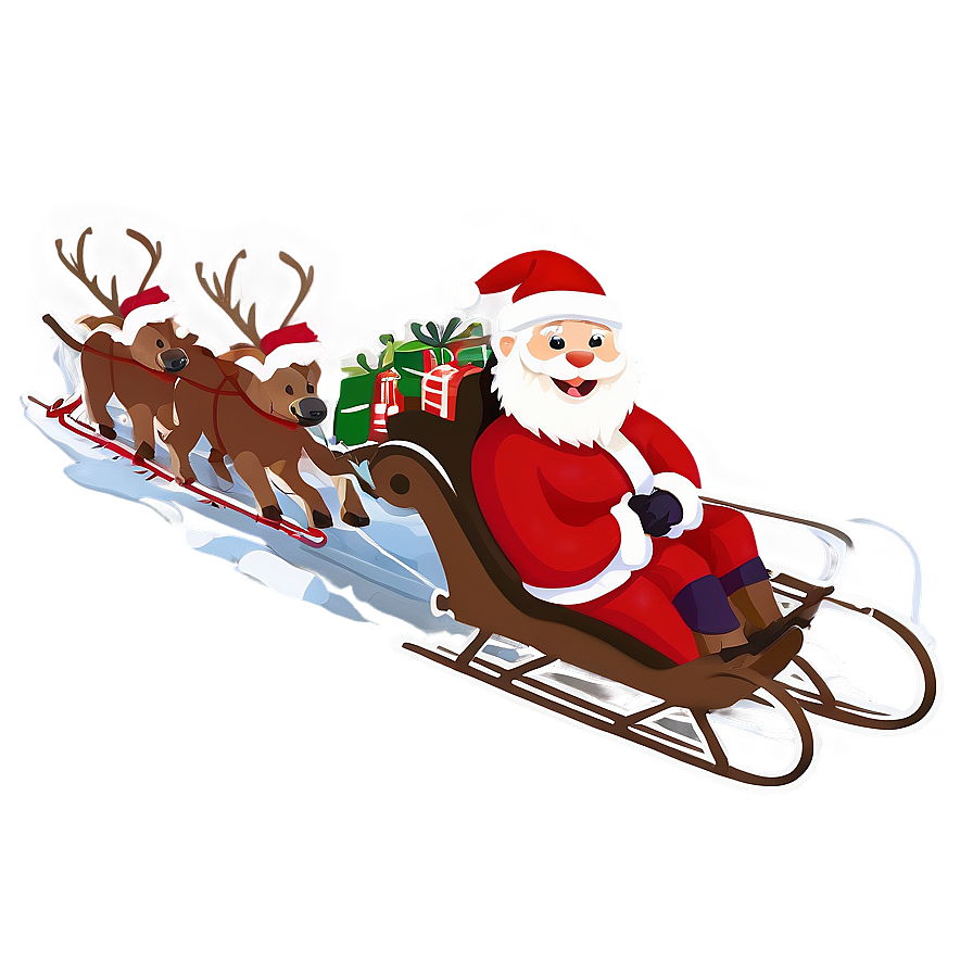 North Pole Sleigh Ride Journey Png 50