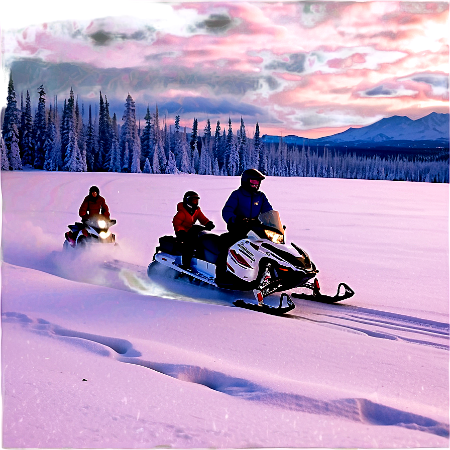 North Pole Snowmobile Adventure Png Pfn